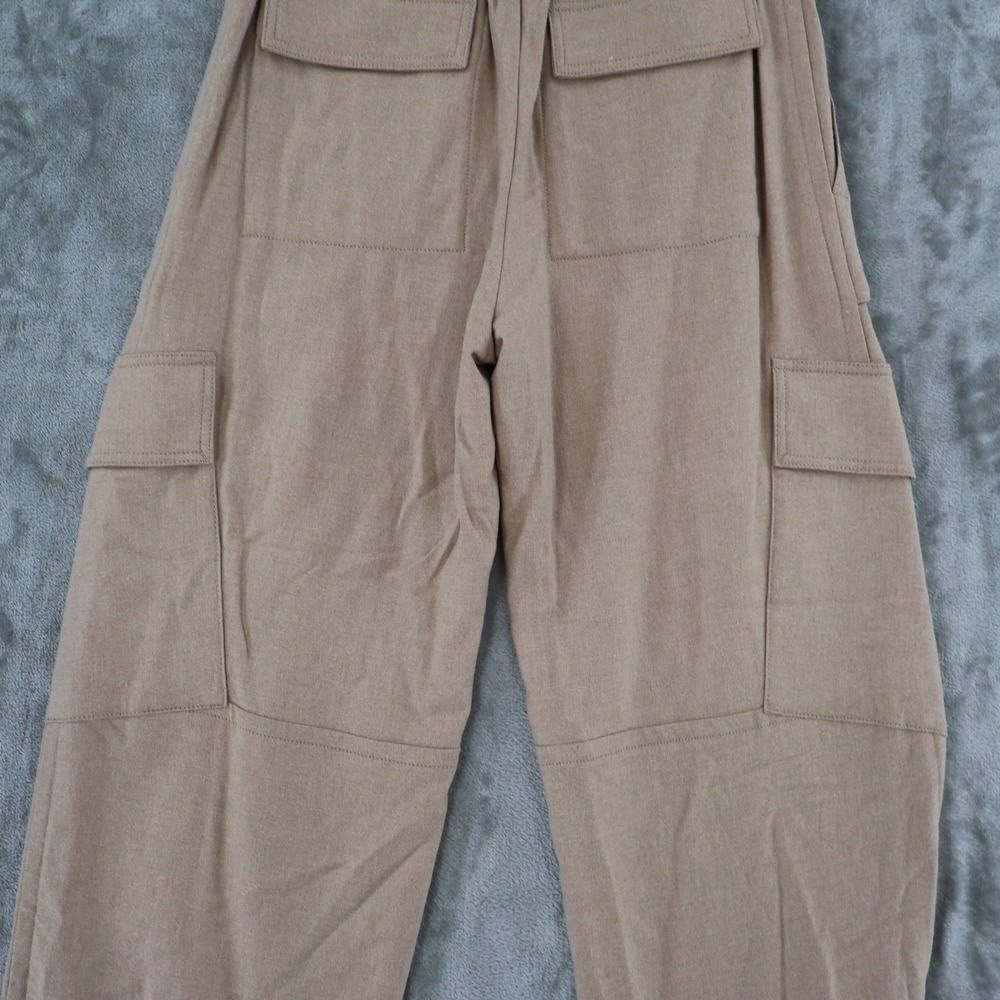 Vince Wide Leg Cargo Pant Women 12 Tan Utility High Rise E-Girl Granola Wool NWT - Picture 11 of 16